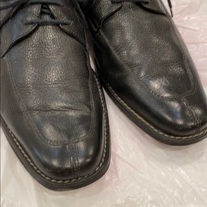 TASSO ELBA Footwear Black Leather Mens Dress Shoes